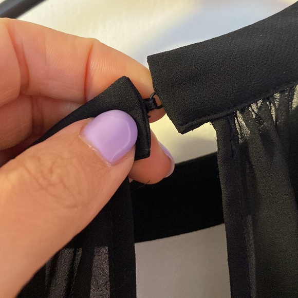 **FINAL CHANCE**Express sheer long sleeve peplum blouse - Picture 4 of 7